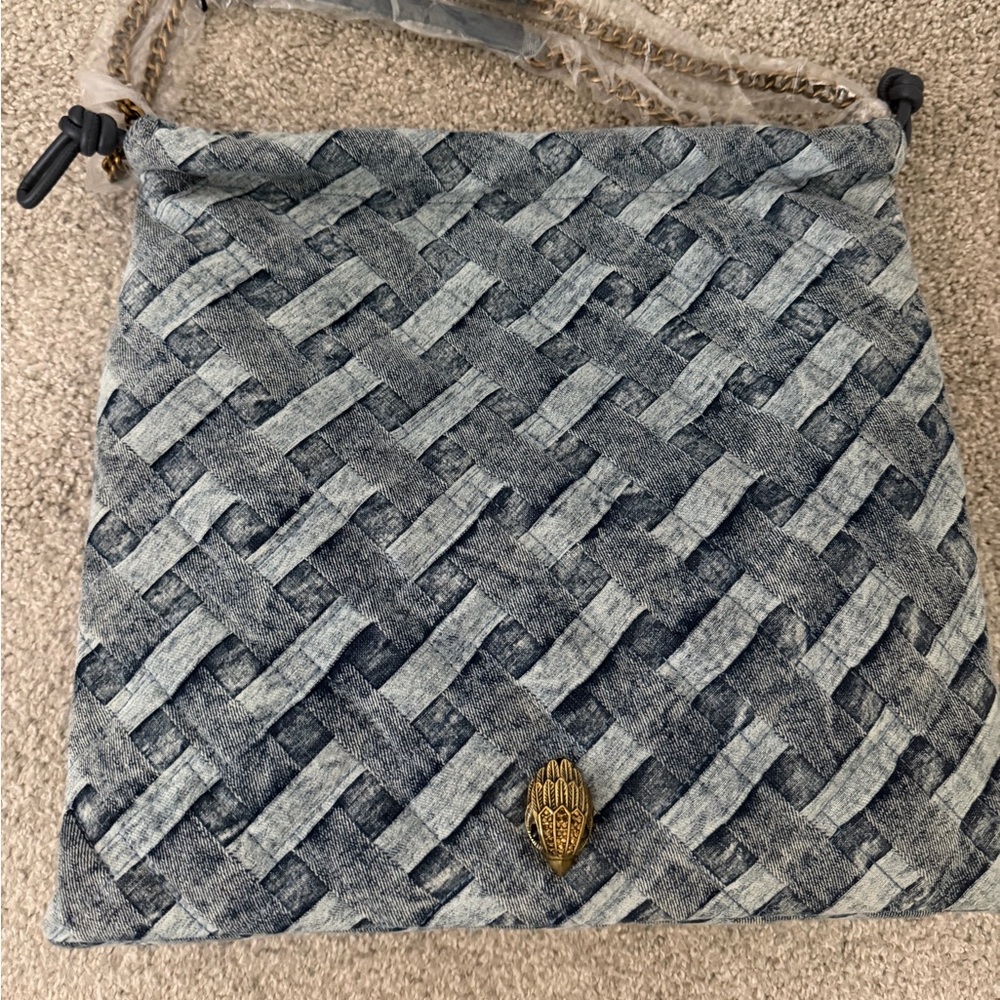 Kurt Geiger Woven Denim Shoulder Bag